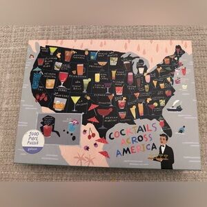 NIB GALISON 1000 PIECE COCKTAILS ACROSS AMERICA PUZZLE
